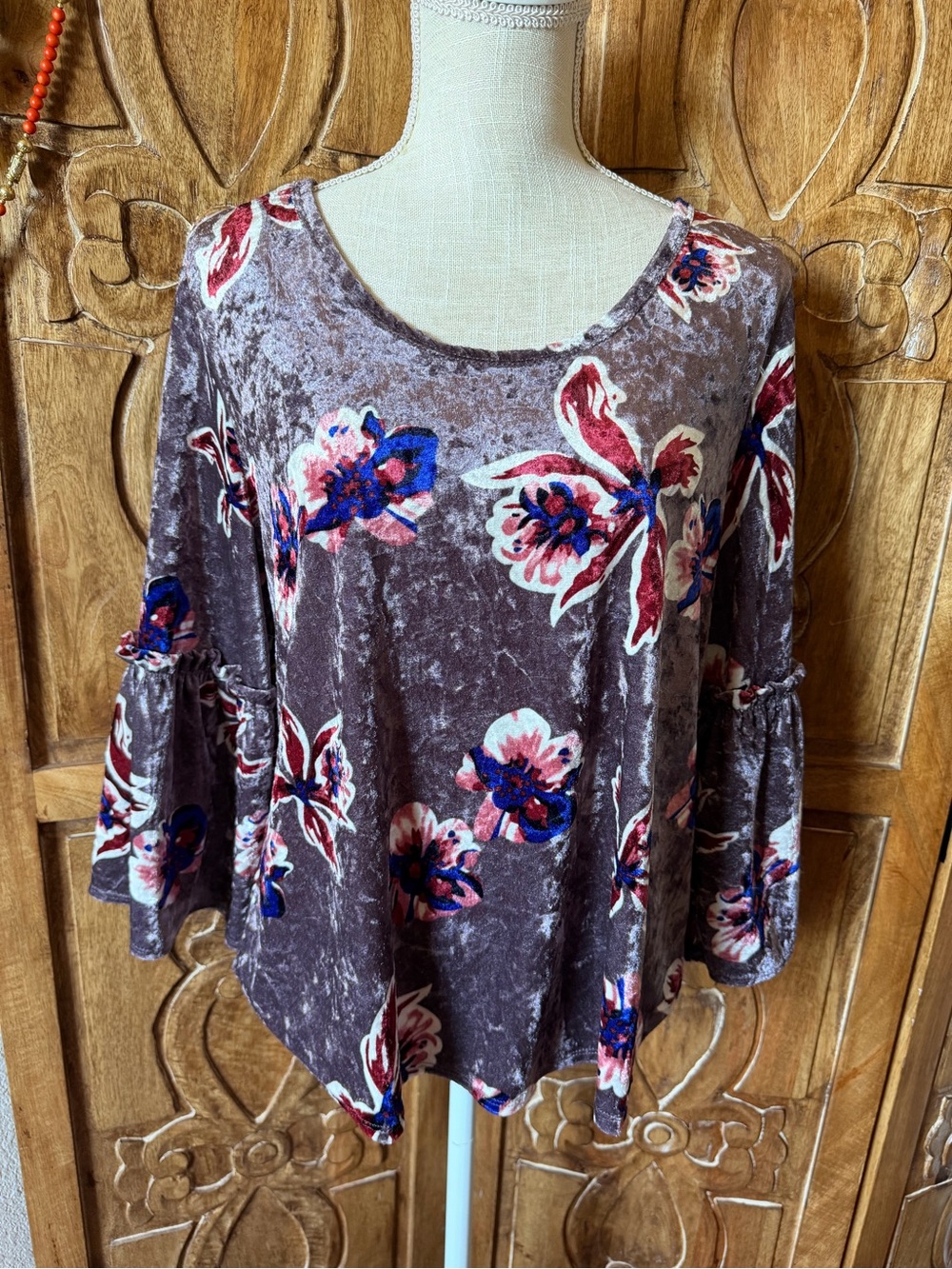 Sienna Sky velvet top.